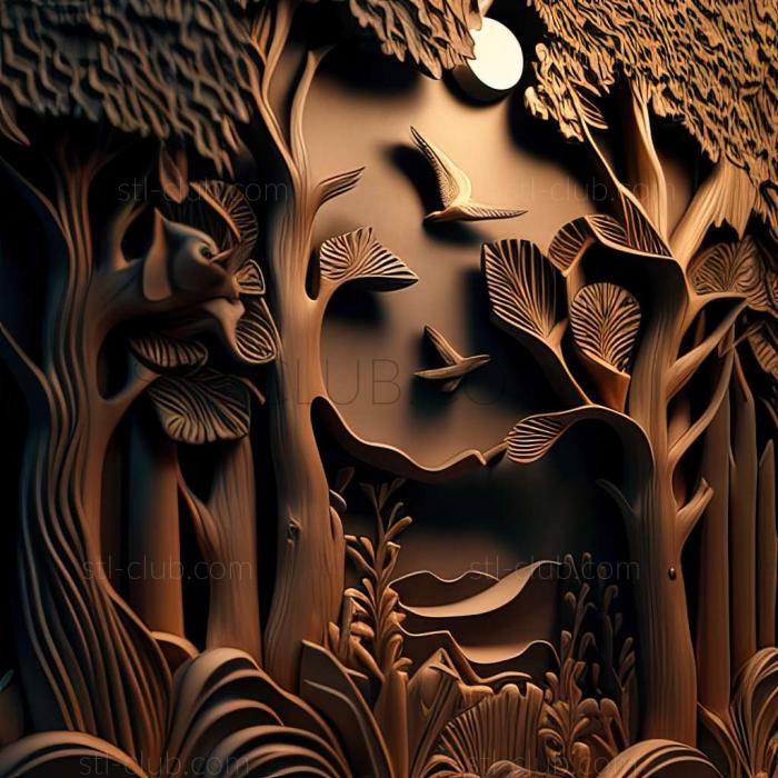 3D мадэль Сказочный лес (STL)